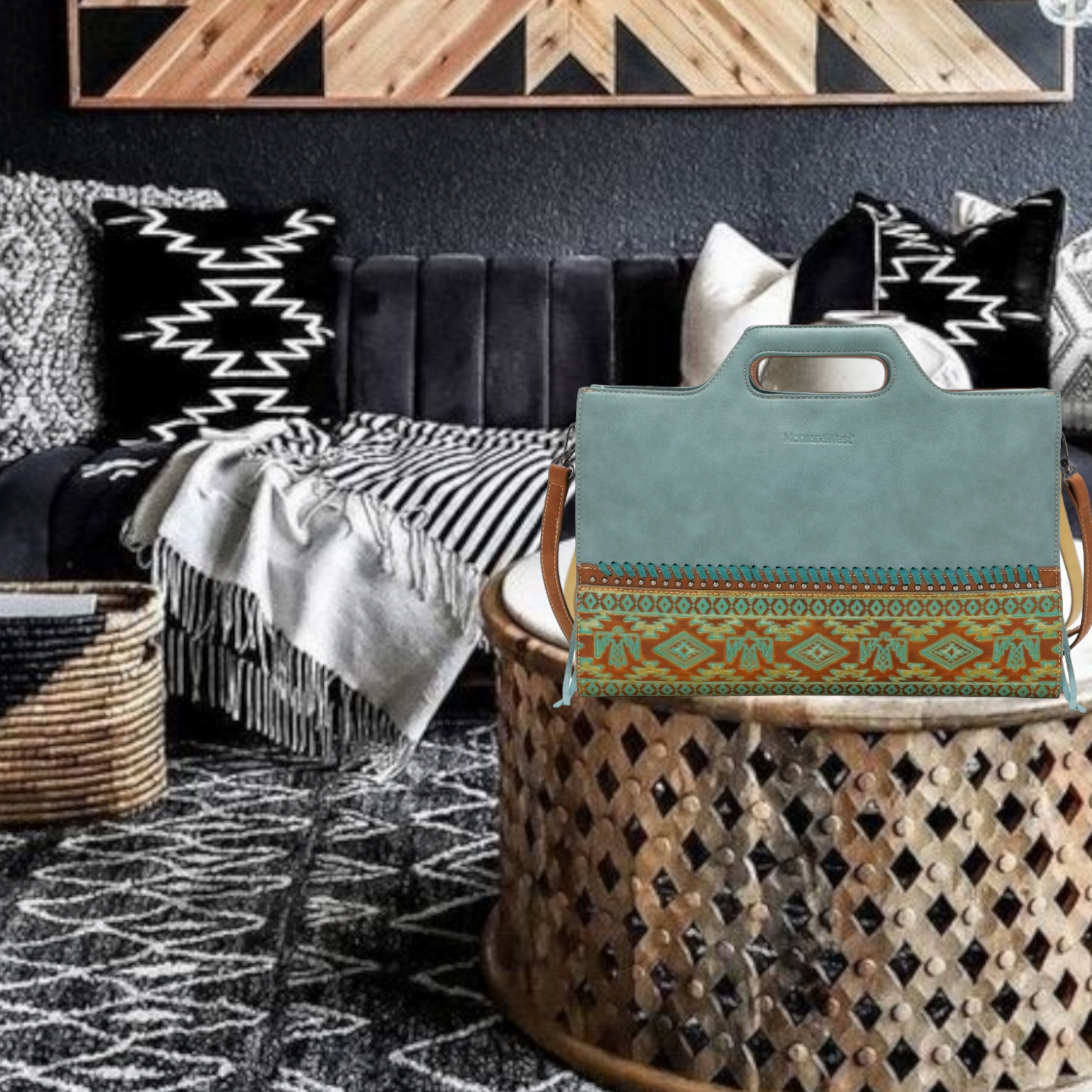 Way out west Latop Case teal