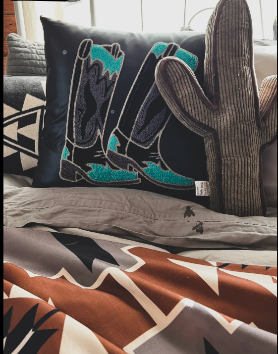 SHOWCASE Steppin' BOOT Pillow (Faux Leather)