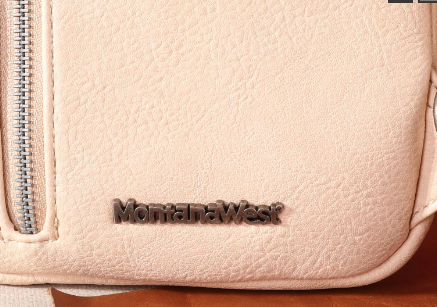 Montana West Genuine Hair-On Cowhide Sling Bag- TAN