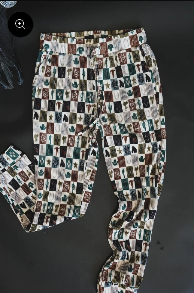 Western Plisse Jogger
