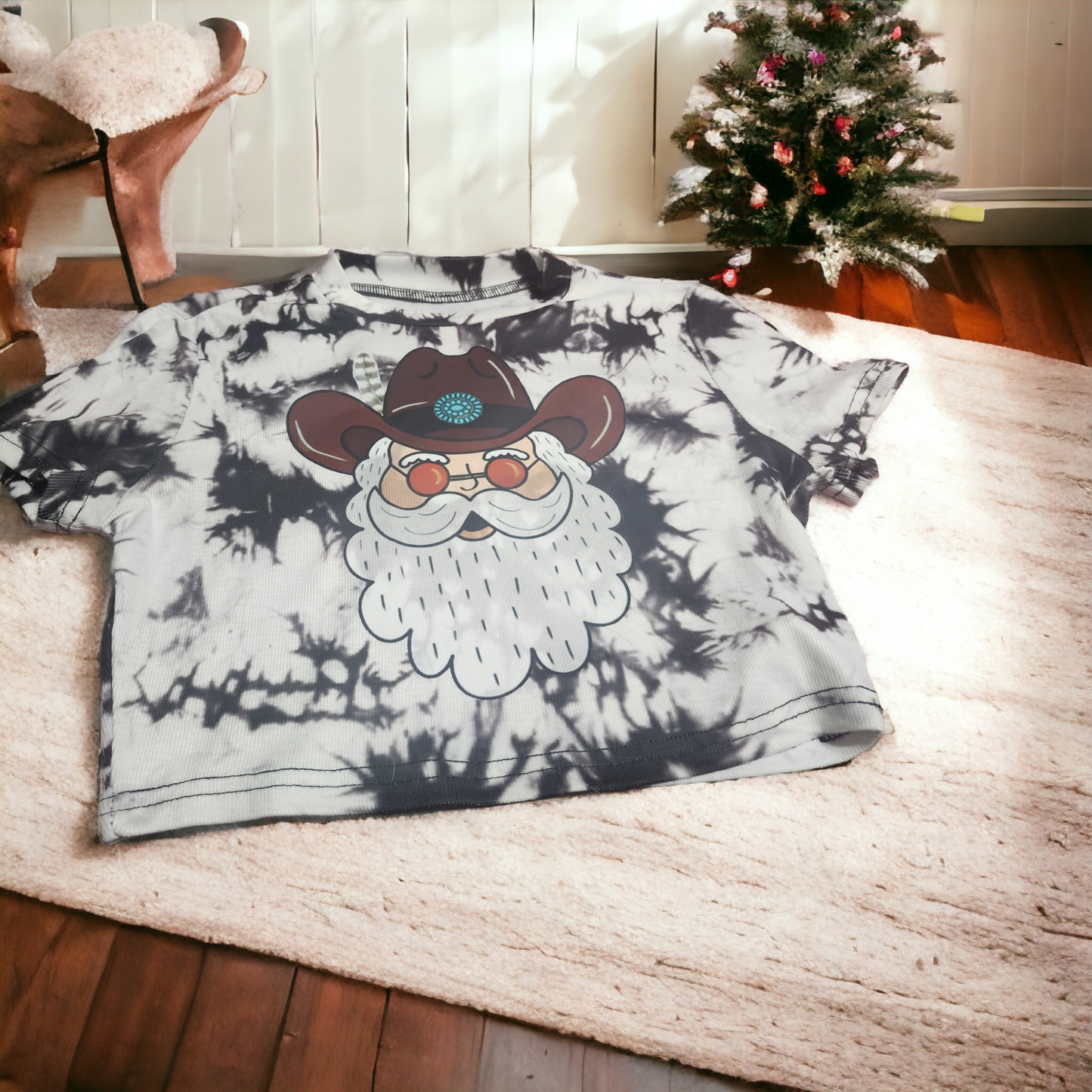 Punchy Western Santa Crop S/M