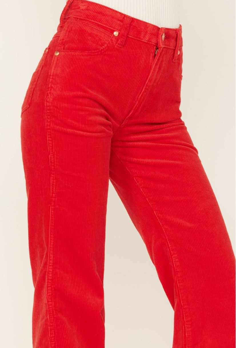 Wrangler Wanderer High Rise Flare Corduroy Pants size 27