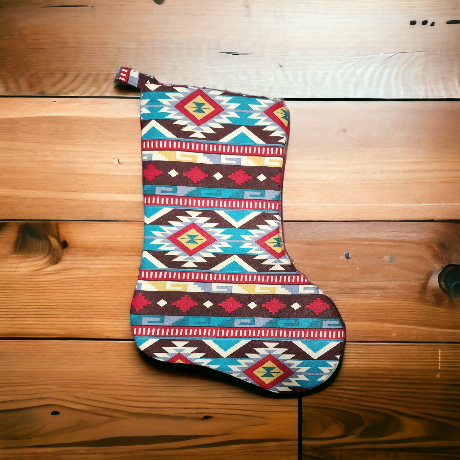Artisan Made Aztec Holiday Stocking