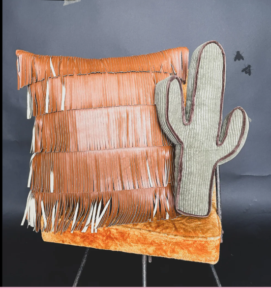 Western Fringe Pillow