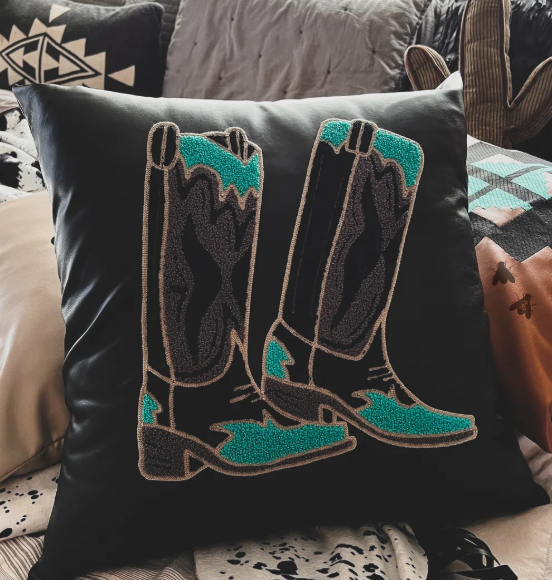 SHOWCASE Steppin' BOOT Pillow (Faux Leather)