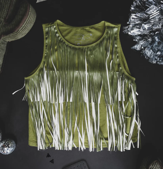 Fringe Agave Crop Tank