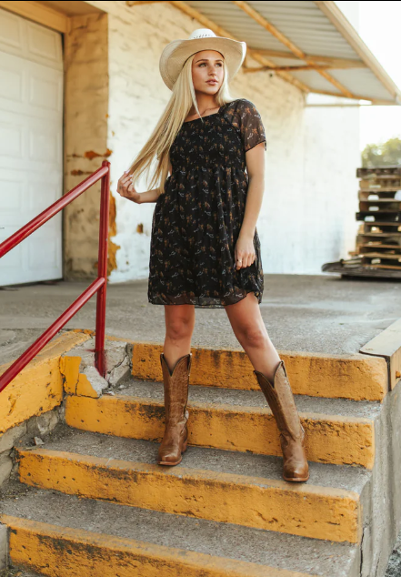 Coquette Cowgirl Western Dress
