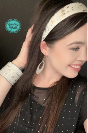 Buttercup Cowhide Headband