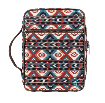Montana West Aztec Pattern Print Canvas Bible Cover