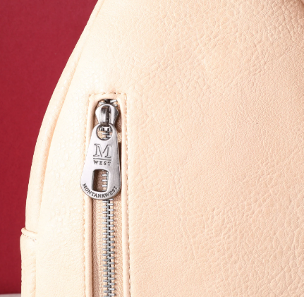 Montana West Genuine Hair-On Cowhide Sling Bag- TAN