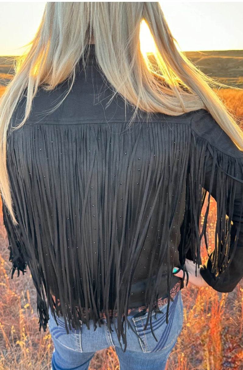 Women's Rhinestone & Fringe western jacket