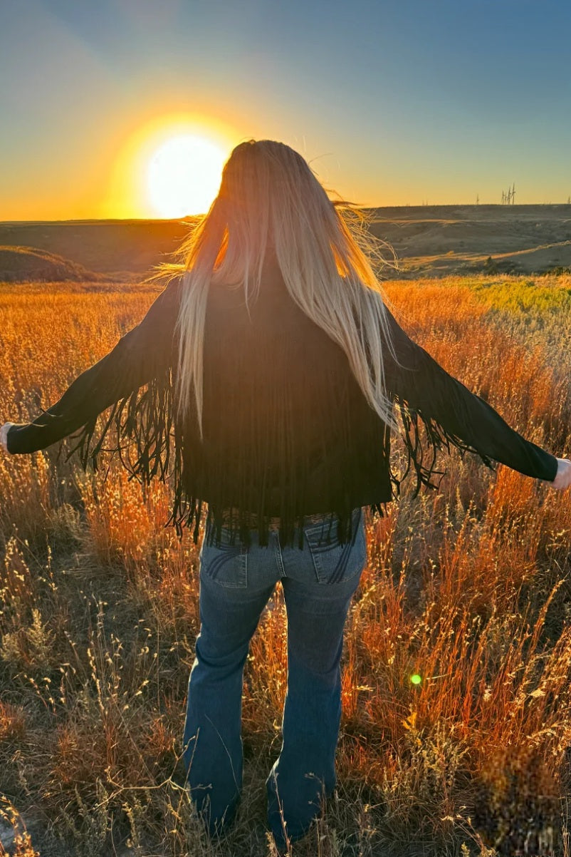 Women's Rhinestone & Fringe western jacket