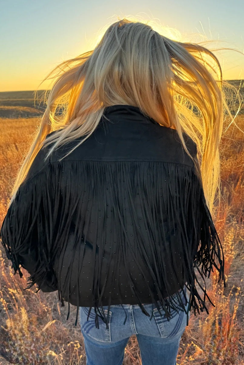 Women's Rhinestone & Fringe western jacket