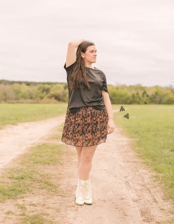 Lather in Leather Western Skort