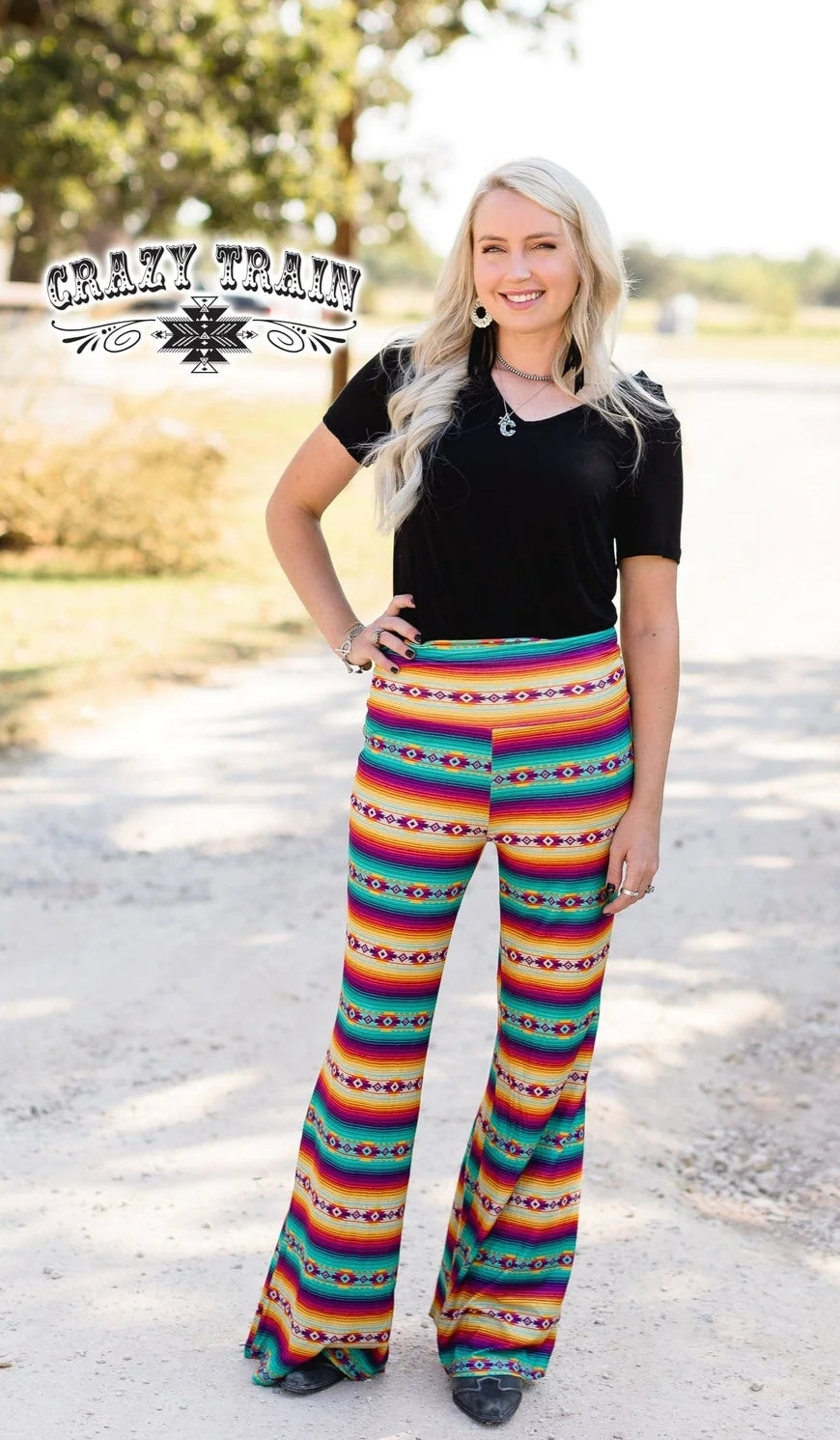 ☆Desert Daisy Crazy Train Flare Pants ☆