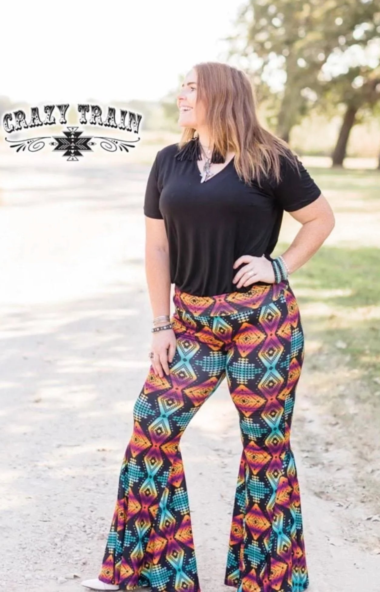 ☆Vegas bound ☆ Crazy train Flare pants