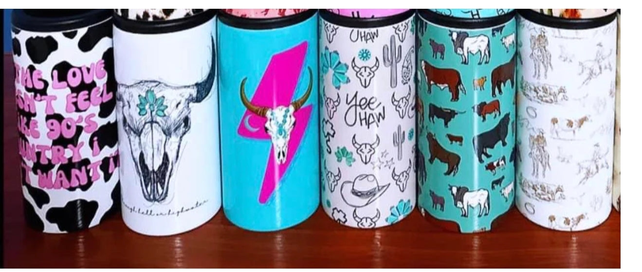 ☆ Slim can western coozie ☆