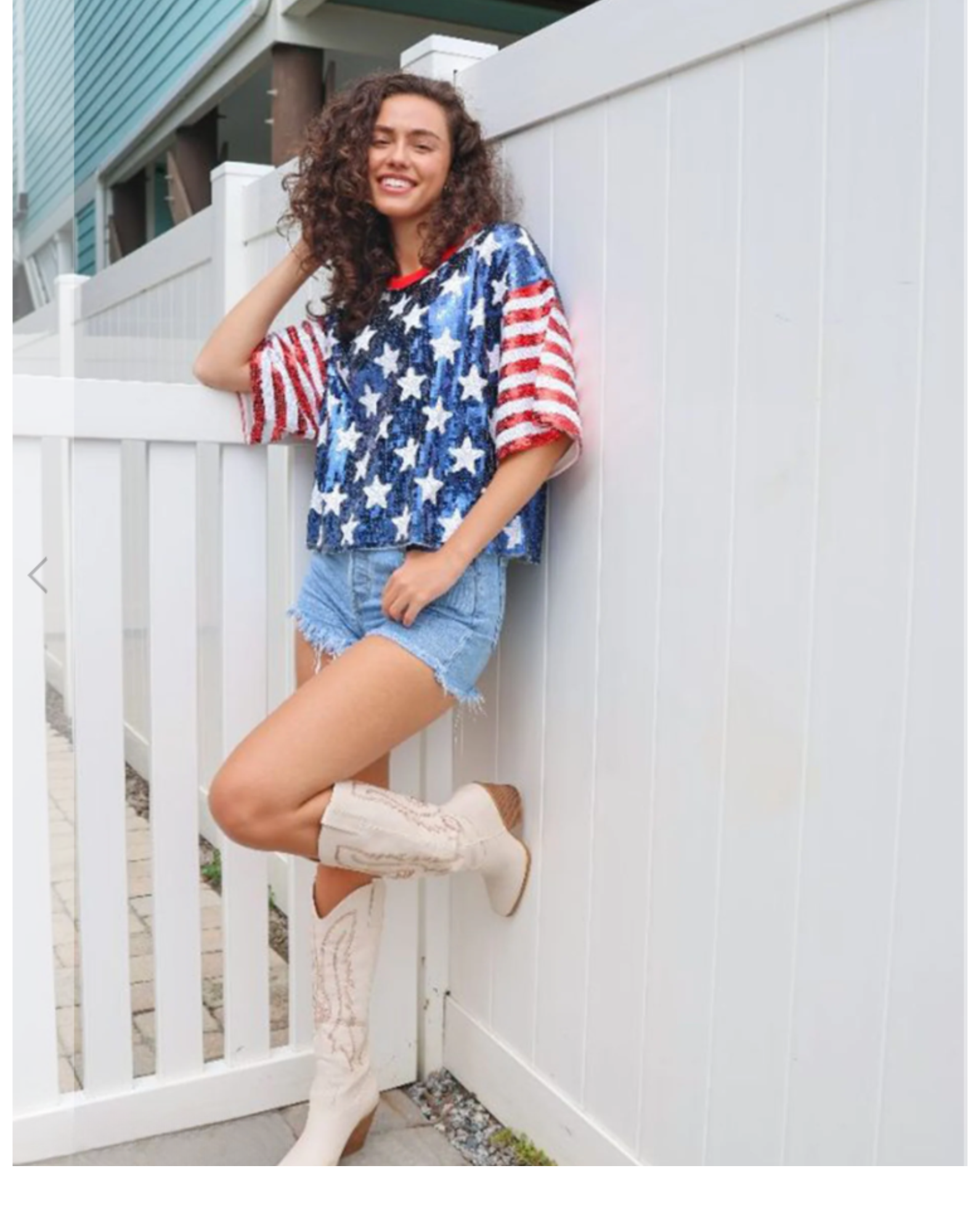 'Merica SEQUIN Top